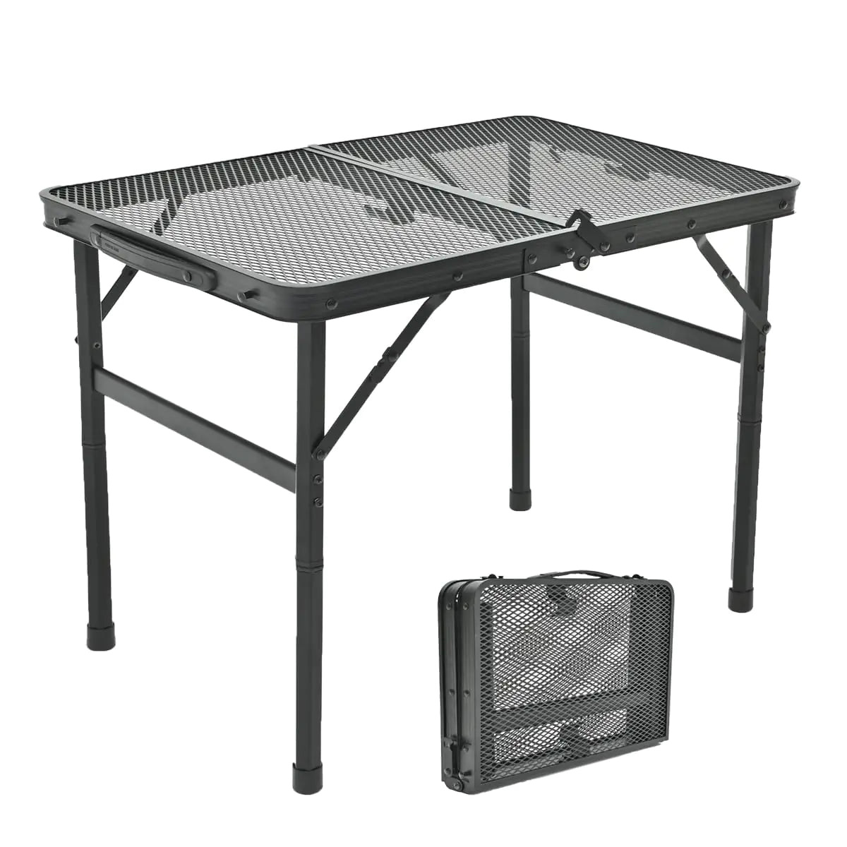 2 ft Folding Grill Table with Mesh Desktop