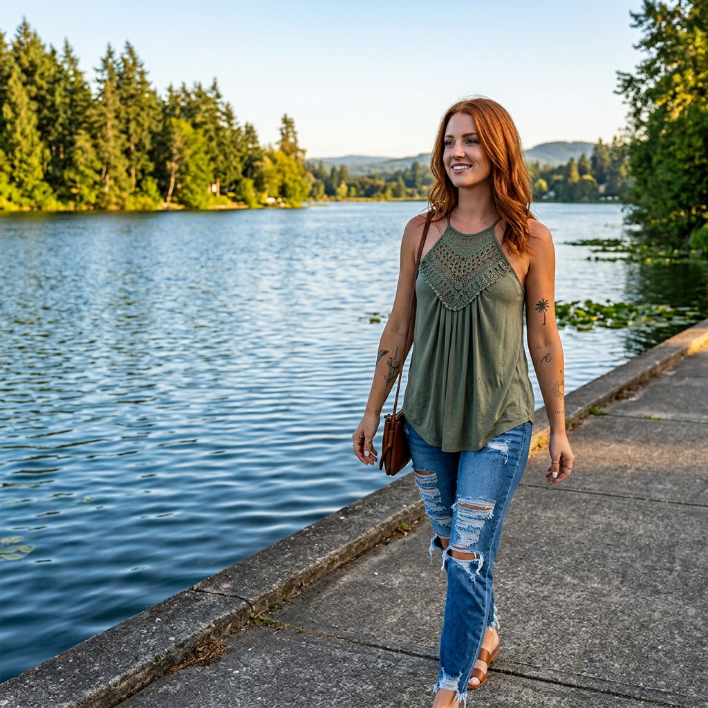 Sunlit Lace™ Casual Tank