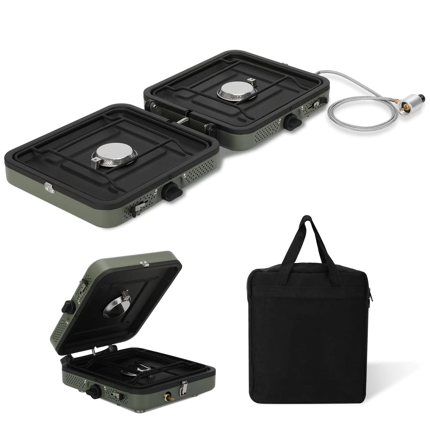 2 Burner Folding Propane Stove For Camping