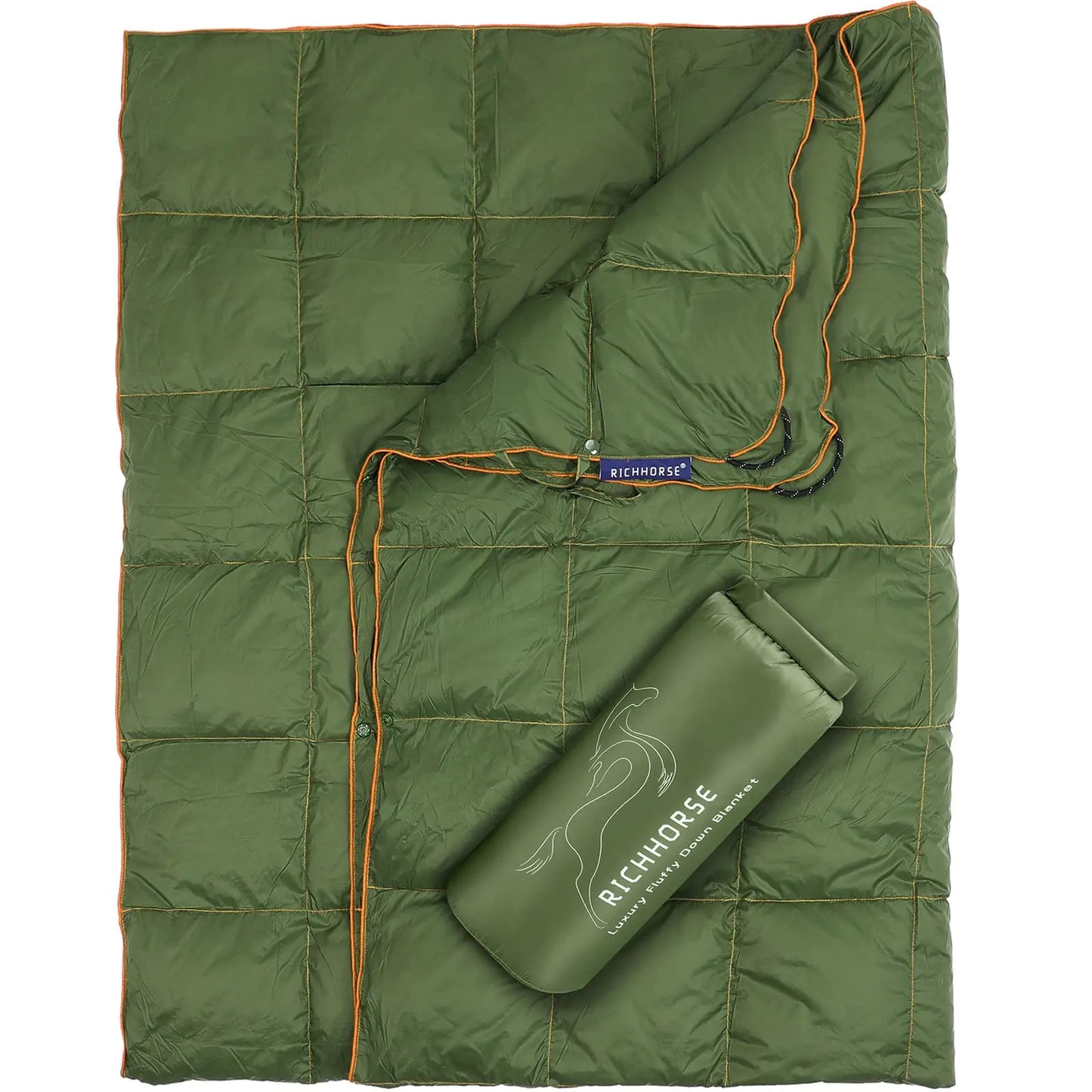 Duck Down Blanket Camping Quilt, Lightweight Packable, Water Resistance