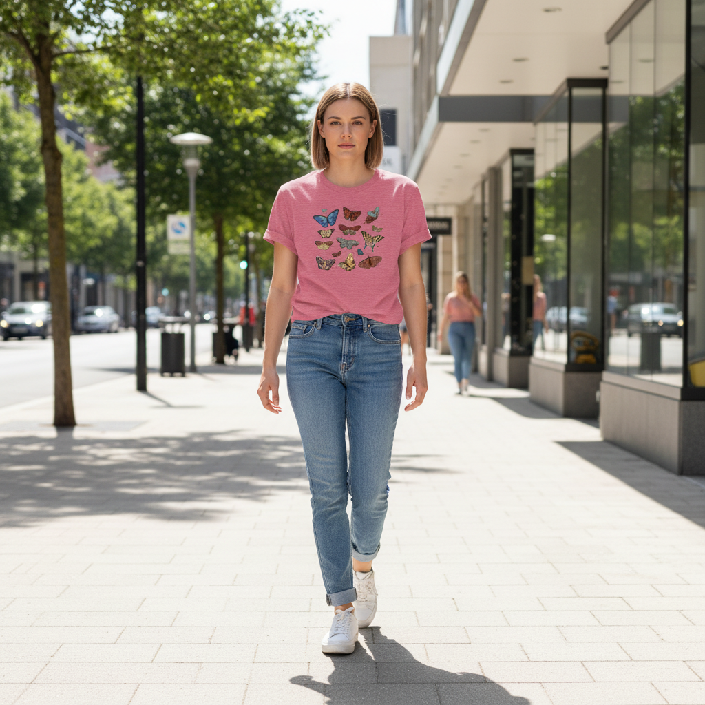 Vintage Butterfly Bliss Women’s Graphic Tee