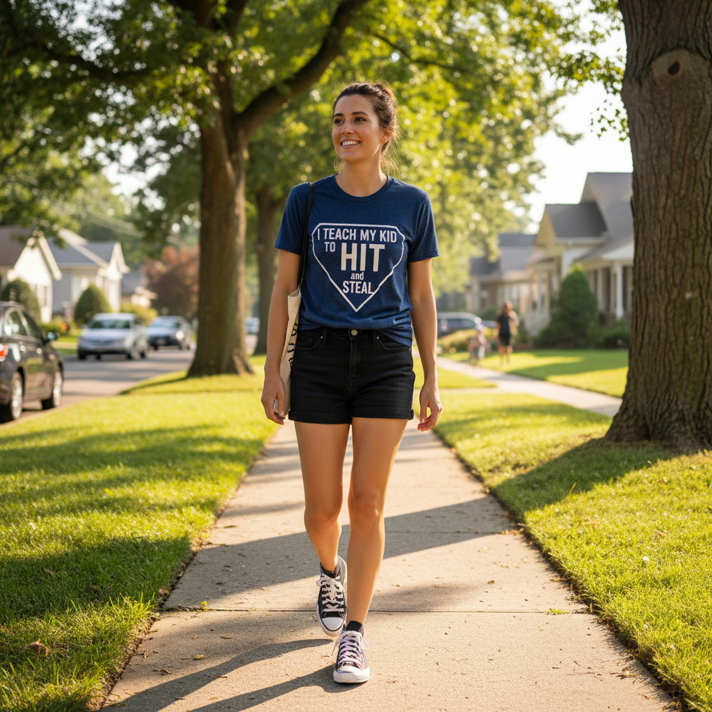 Hit & Steal Mom Tee