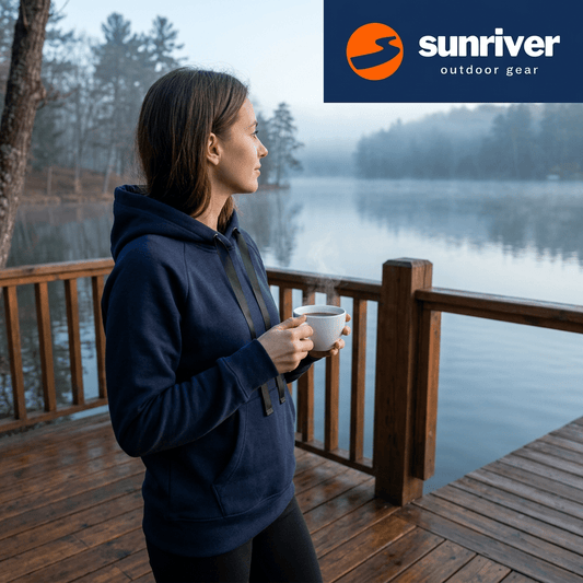 Sunriver Loose Hoodie Sweater with Drawstring - Sunriver Gear