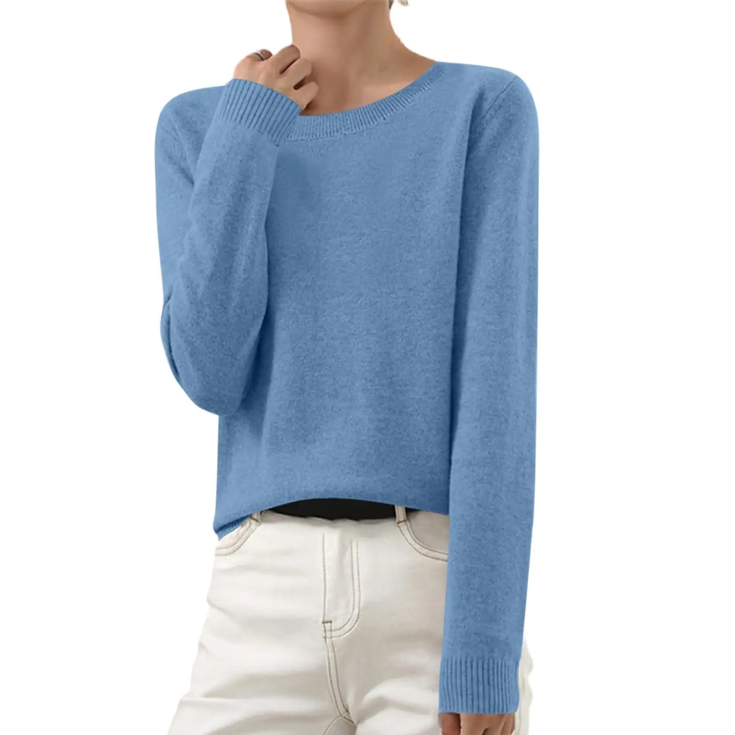 Frosted Knit Cashmere Sweater