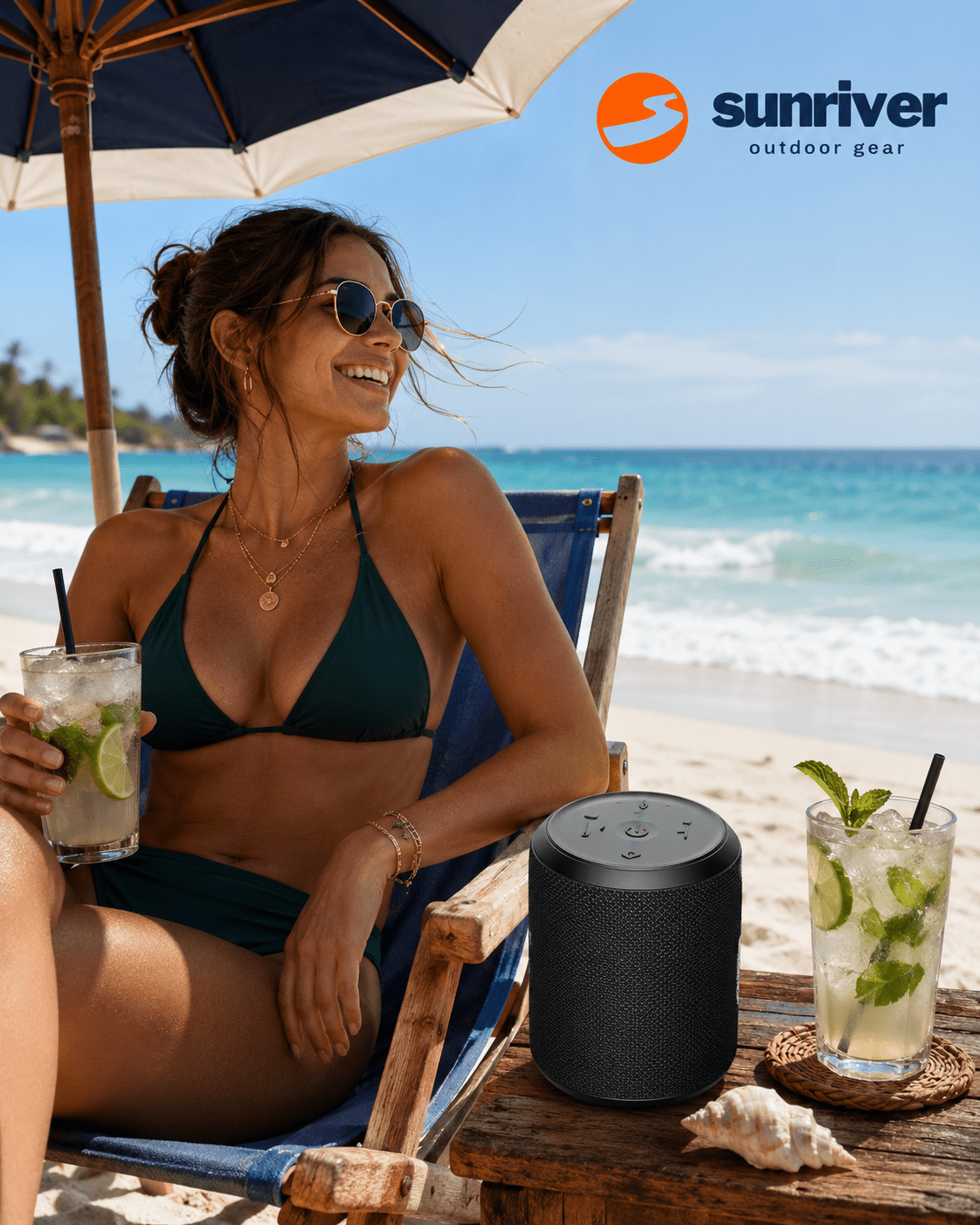 15W Waterproof Bass Bluetooth Speaker - Sunriver Gear