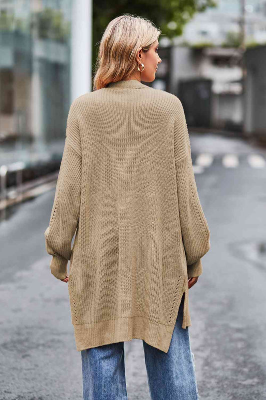 Long Sleeve Textured Cardigan