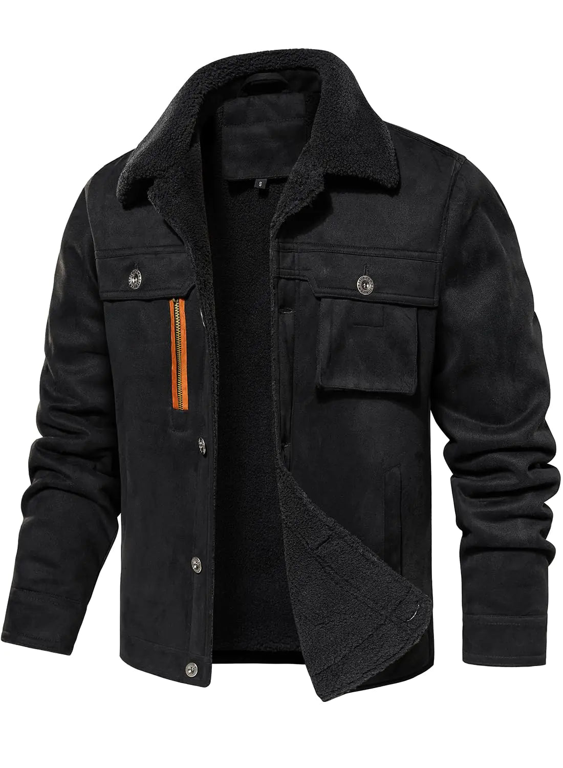 Urban Forge Men's Cotton Coat, Fleece Lined With 5 Pockets