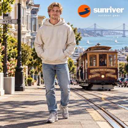 Canyon Faux Suede Hoodie Sweatshirt