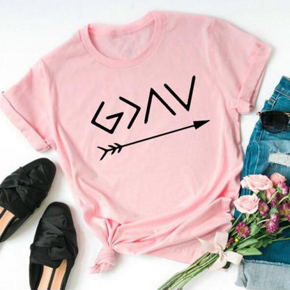 Women's Short Sleeve Letter T-Shirtssssssss