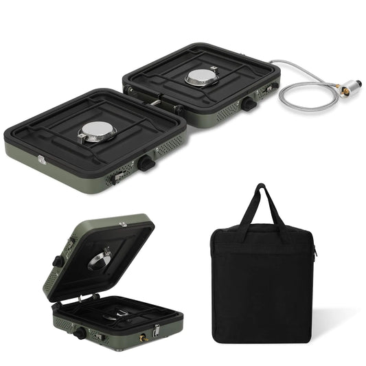 2 Burner Folding Propane Stove For Camping