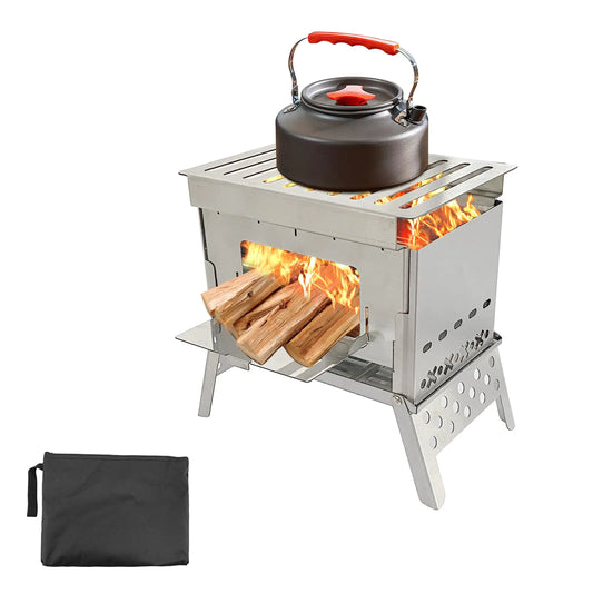 Portable Wood Burning Stove with Carrying Bag