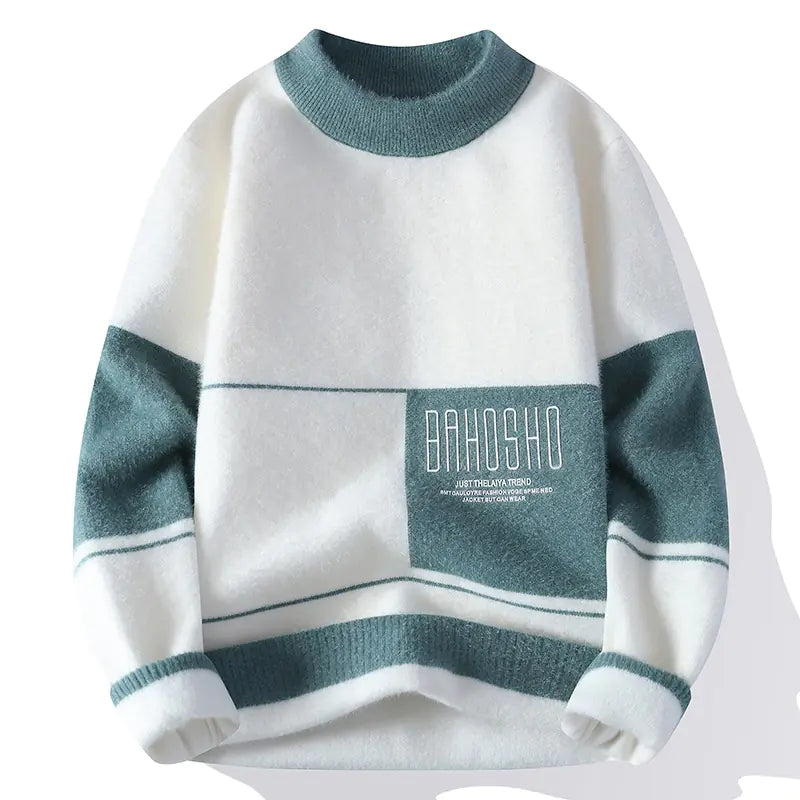 Sunriver Sporty Loose Thick Half Turtleneck Sweater