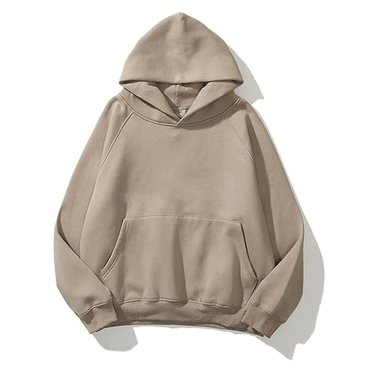 Versatile Long Sleeve Fleece Hoodie