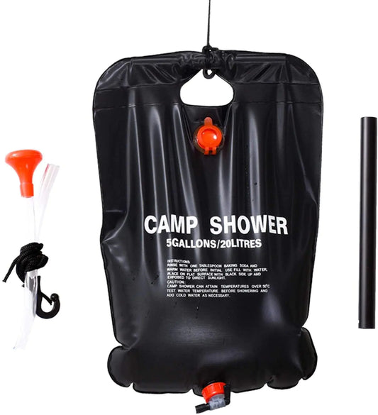 Portable Solar 5 Gallon Shower Bag