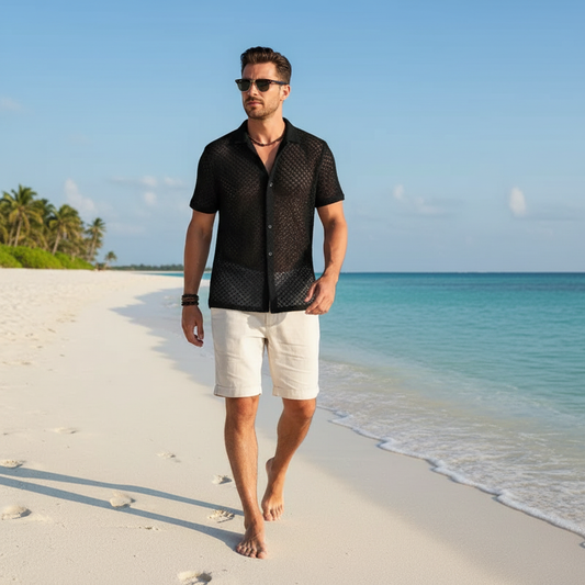 Drift Line Mesh Polo