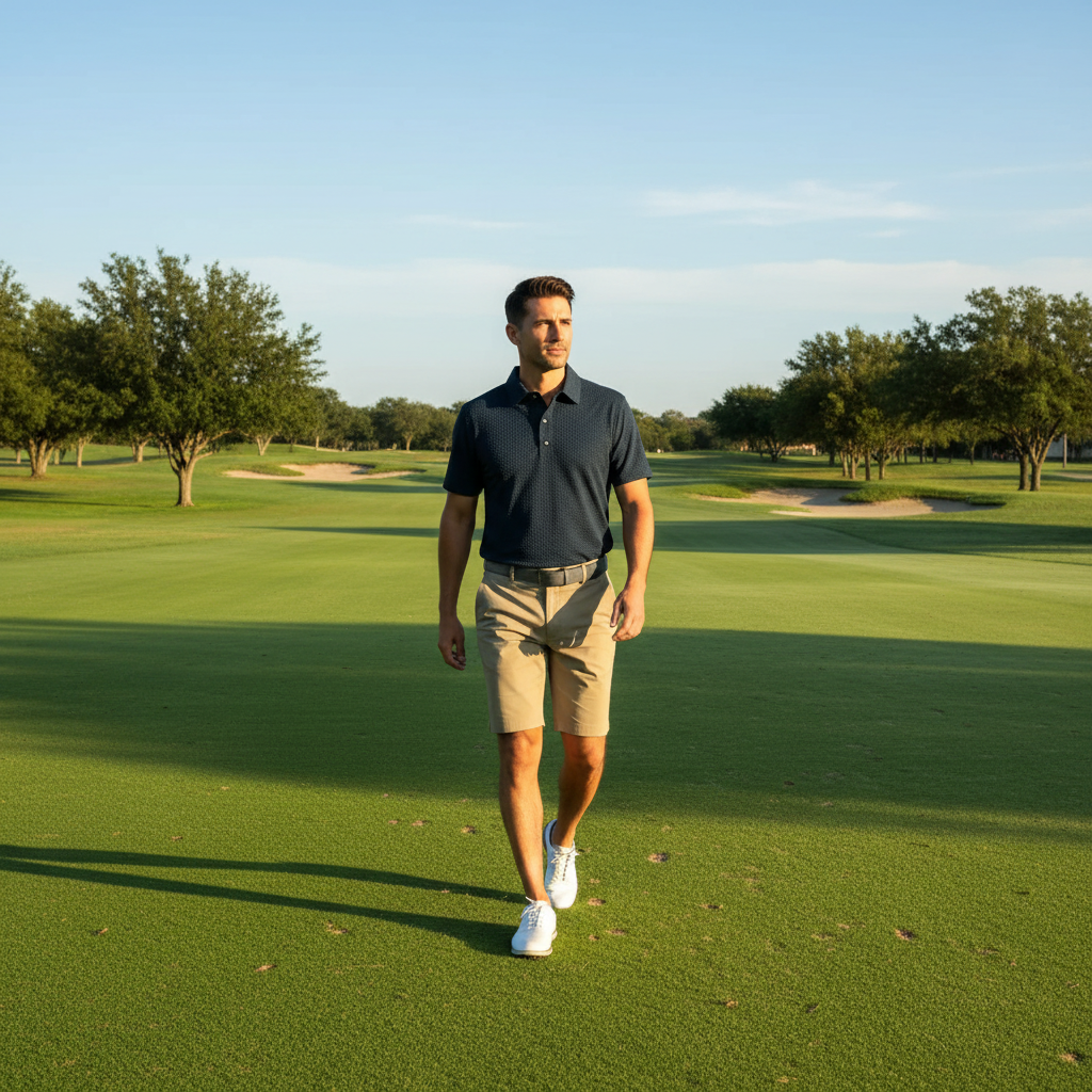 Men’s Ice Silk Short Sleeve Polo