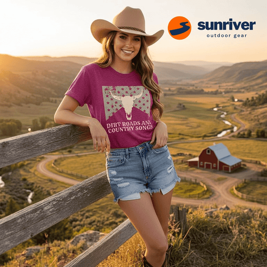 Cowgirl Shirt, Country Music Graphic T-Shirt - Sunriver Gear