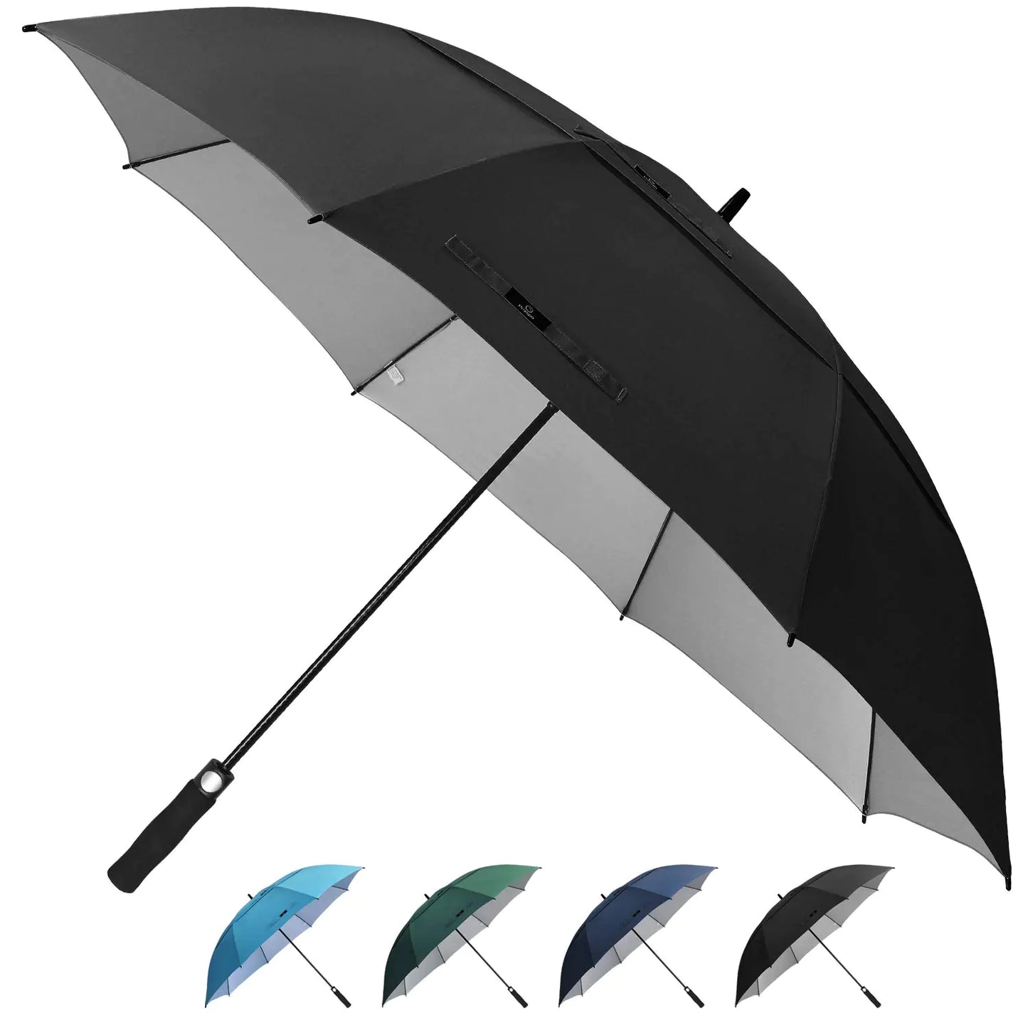 68 Inch Extra Large Golf Umbrella, Windproof, Waterproof, UPF 50 Protection From Sun Rays