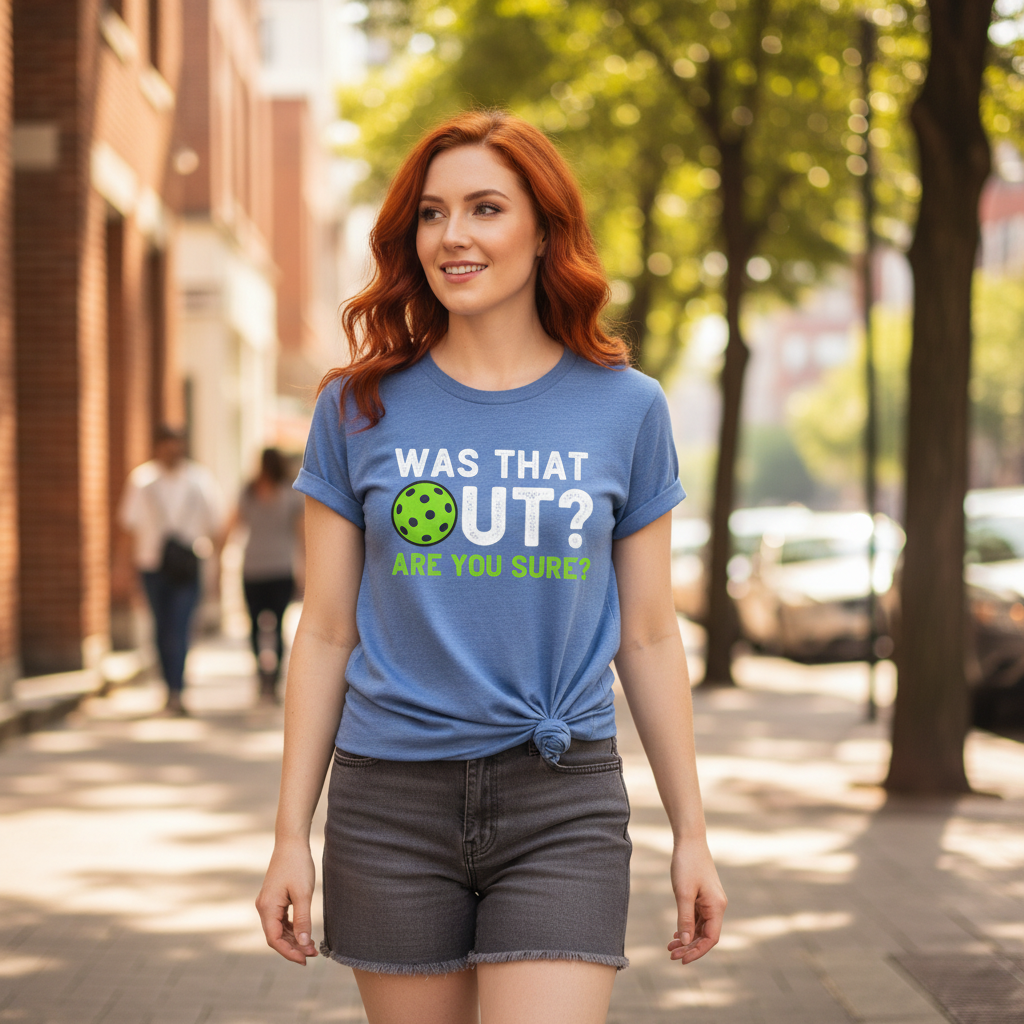 Women’s Blue Pickleball Lover Graphic Tee