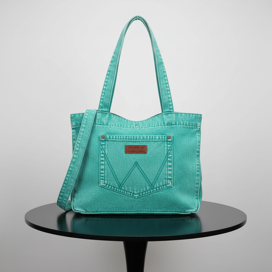 Montana West x Wrangler “Blue Horizon” Denim Tote