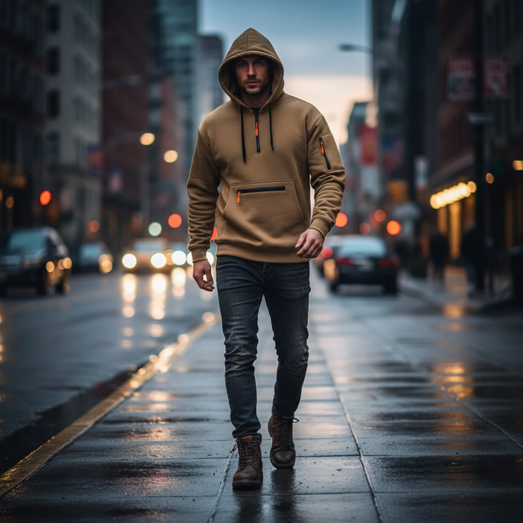 Men’s Long Sleeve Half Zip Performance Jacket