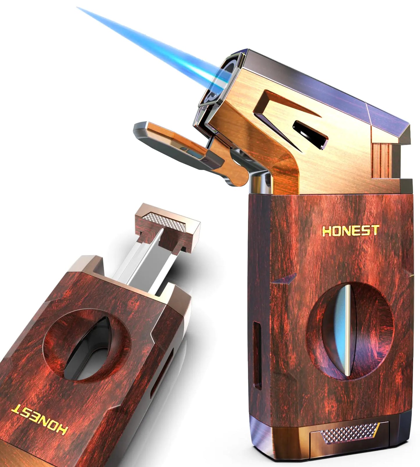 Honest - Ultimate V-Cutter Jet Flame Torch Lighter