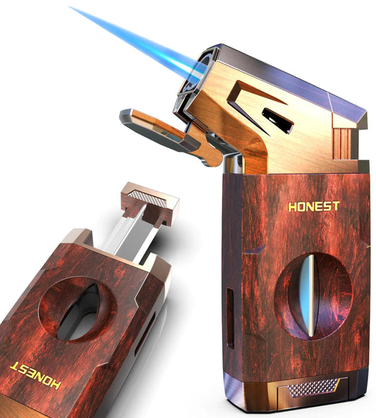 Honest - Ultimate V-Cutter Jet Flame Torch Lighter