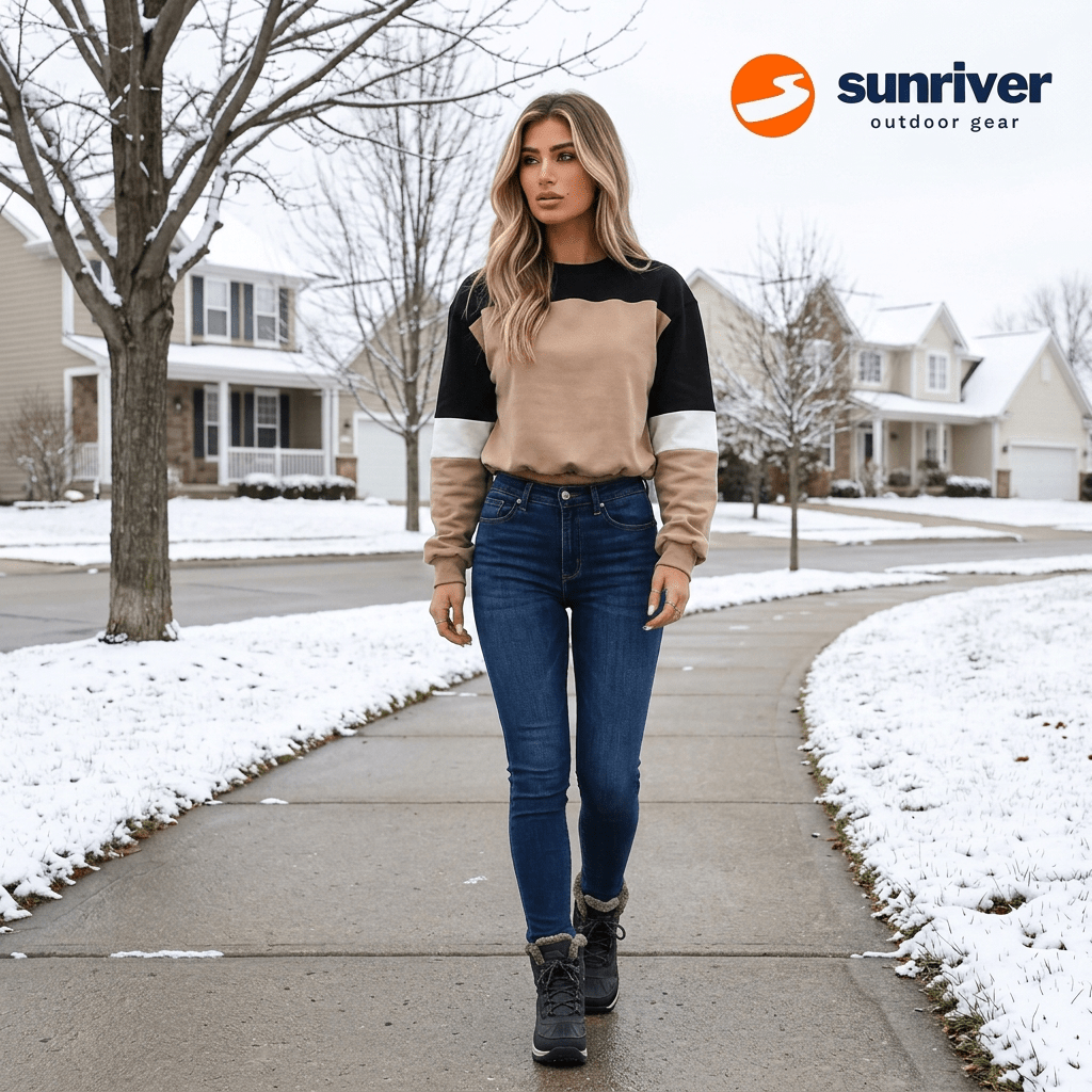 Long Sleeve Brown & Black Shirt - Sunriver Gear
