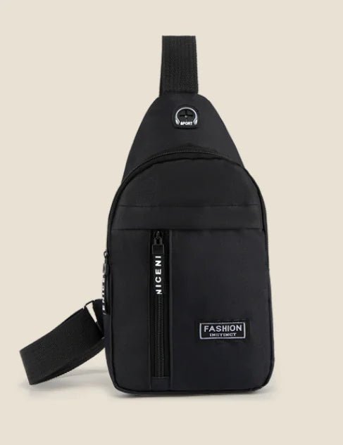Men's Black Sling Bag for Sports and Travel - Sunriver Gear