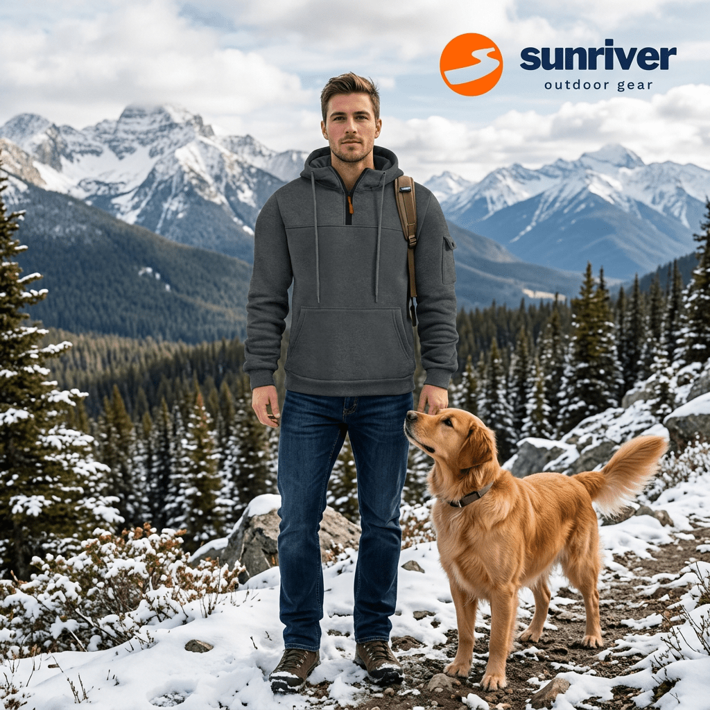 Peak Comfort Gray Hoodie - Sunriver Gear