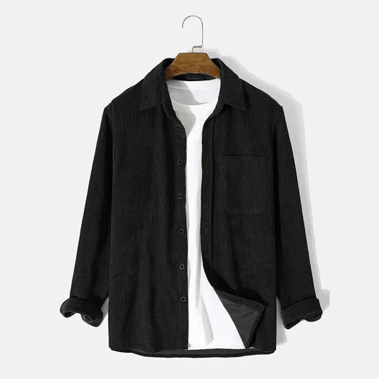 Men's Loose Corduroy Shirt
