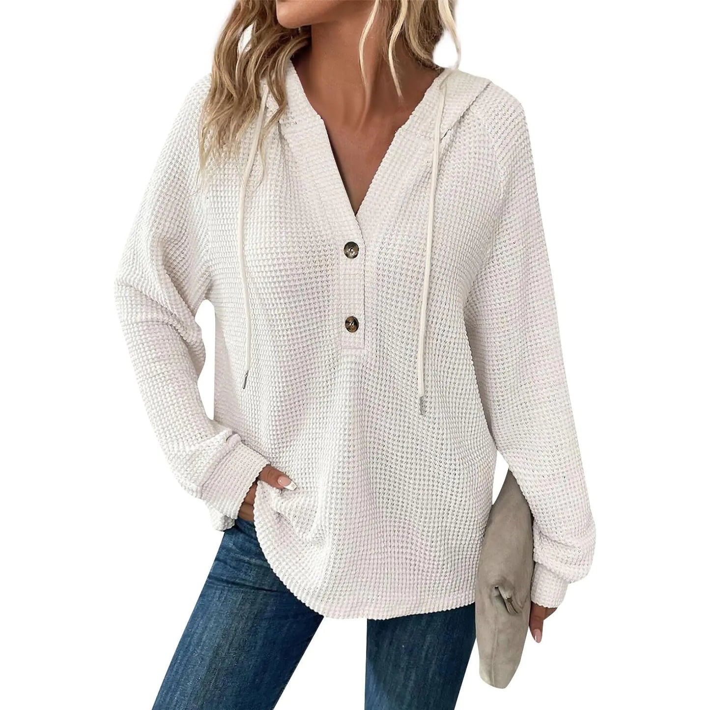 Tobchonp Waffle Knit Hoodie