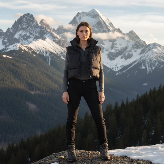 Sunriver Cozy Lightweight Cropped Puffer Vest