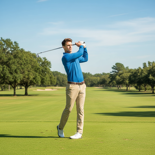 Men's Long Sleeve Polo with Pockets