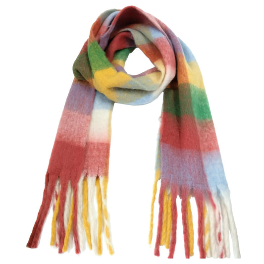 SHOHOKU Rainbow Plaid Wrap