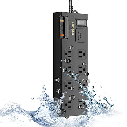 Covozon IPX6 Outdoor Power Strip, 8-Outlet